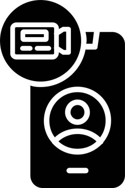 Çevrimiçi Buluşma Vektörü Simgesi Tasarımı