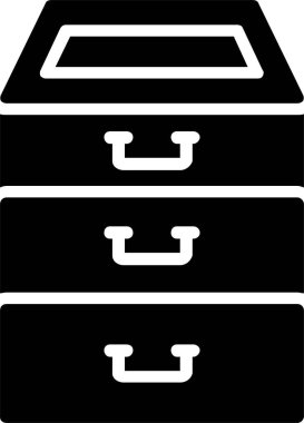 Filing Cabinet Vector Icon Design