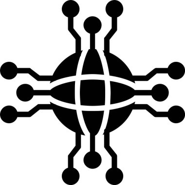 Dünya Vektör Satırı Vektör Simgesi Tasarımı