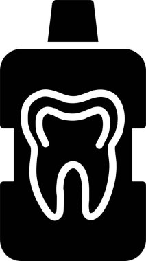 Ağız gargarası Vektör Simgesi Tasarımı