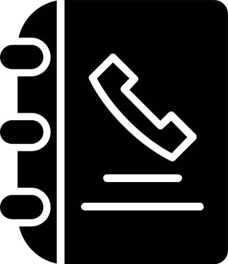 Phone Book Vector Icon Design