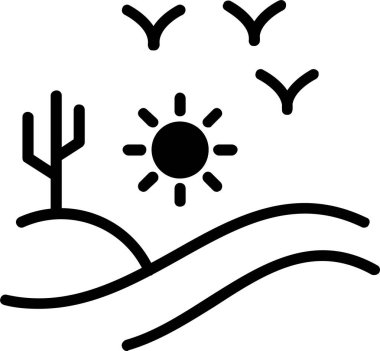 Desert Vector Icon Design