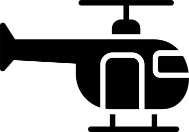 Helicopter Vector Icon Design