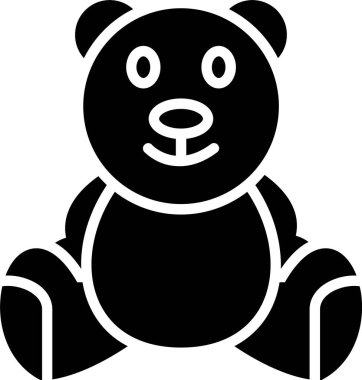 Teddy Bear Vector Icon Design
