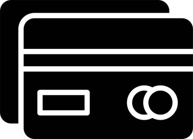 Kredi kartı vektör simgesi tasarımı