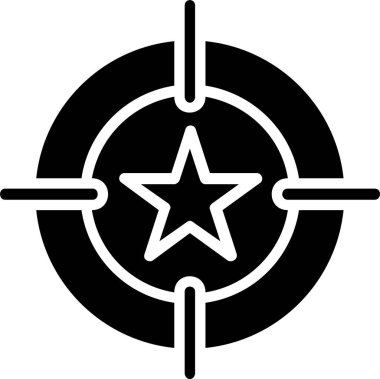 Hedef vektör simgesi tasarım