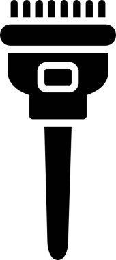 Saç Rengi Fırça Vektörü Simgesi Tasarımı