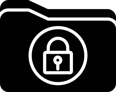 Güvenli Dizin Vektör Simgesi Tasarımı