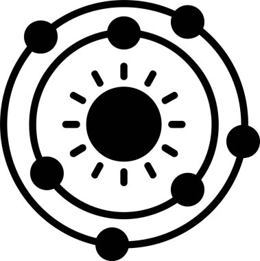 Solar System Vector Icon Design