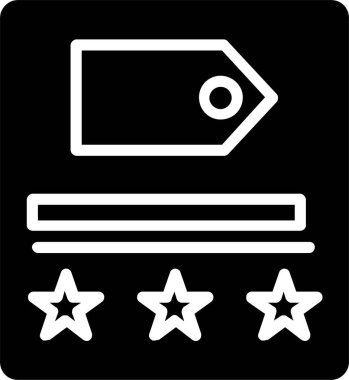 Etiket vektör simgesi tasarım