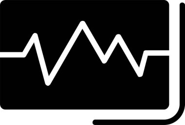 Ecg Reading  Vector Icon Design