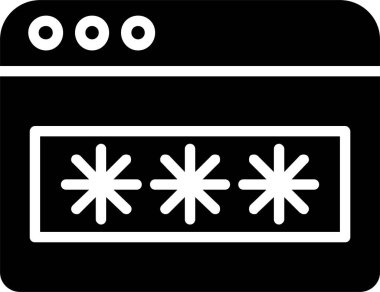 Password Vector Icon Design