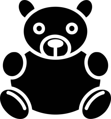 Teddy Bear Vector Icon Design