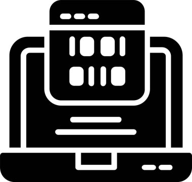 Kodlama Vektör Satırı Vektör Simgesi Tasarımı