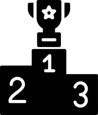 Birinci Ödül Vektör Simgesi Tasarımı