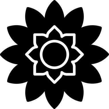 çiçek vektör simge tasarım