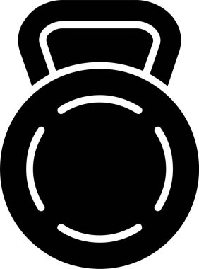 Kettlebell Vektör Simgesi Tasarımı