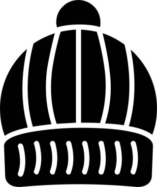 Yün Şapka Vektör Simgesi Tasarımı