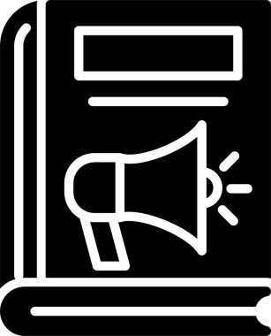 Ses Kitabı Vektör Simgesi Tasarımı