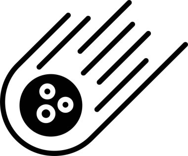 Meteor Vektörü Simgesi Tasarımı