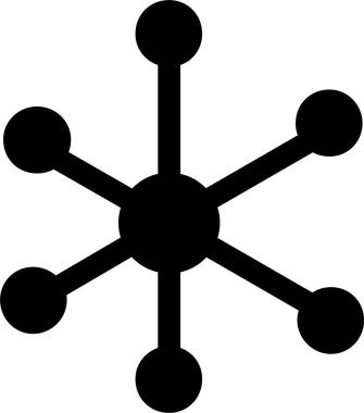 Molekül Vektör Simgesi Tasarımı