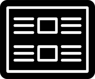 Newspaper Vector Icon Design