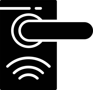 Smart Door Vector Icon Design