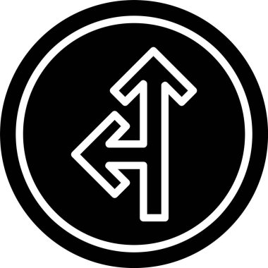 Üst Sol Ok Vektör Simgesi Tasarımı