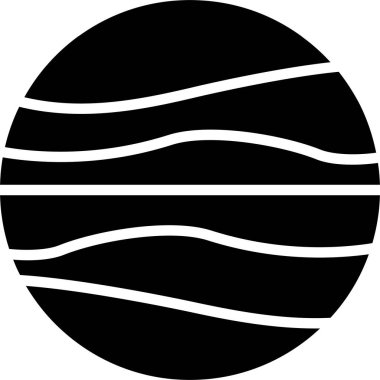 Jüpiter Vektör Simgesi Tasarımı