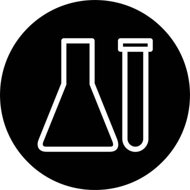 Kimyasal Ampuller Vektör Simgesi Tasarımı