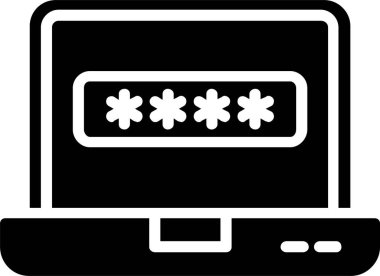 Parola Vektör Satırı Vektör Simgesi Tasarımı