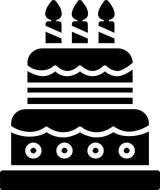 Birthday Cake Vector Icon Design