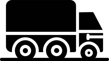 Moving Truck Vector Icon Design