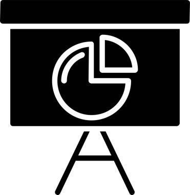 Pie Chart Vector Icon Design