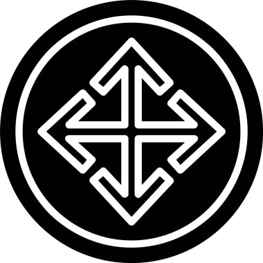 Hareket Oku Vektör Simgesi Tasarımı