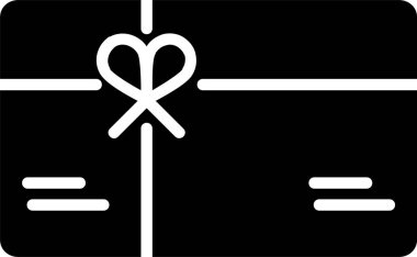 Hediye Kart Vektör Simgesi Tasarımı