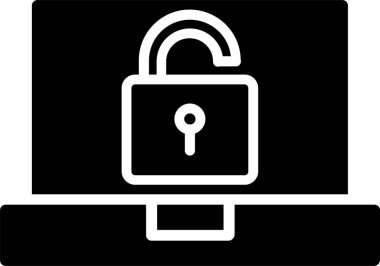 Vektör simgesi tasarım kilidini