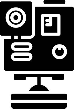 Video Camera Gopro Vector Icon Design