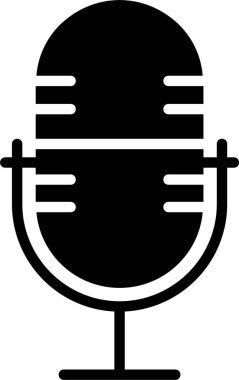 Mikrofon vektör simgesi tasarım