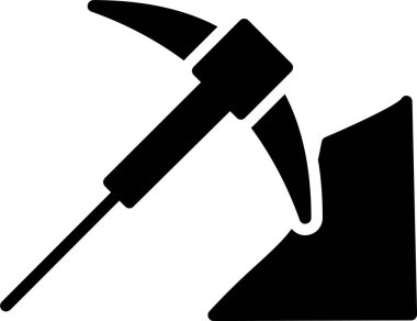 Pickaxe Vector Icon Design