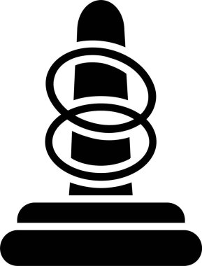 Ring Toss Vector Icon Design