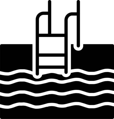 Swimming Pool Vector Icon Design