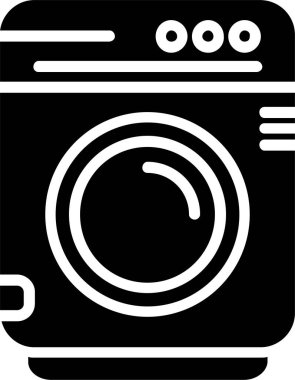 çamaşır makinesi vektör simgesi tasarımı