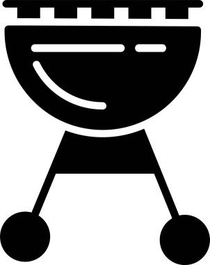 BBQ Grill Vector Icon Design