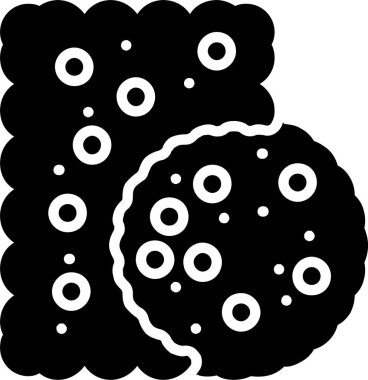 Bisküvi Vektörü Simgesi Tasarımı