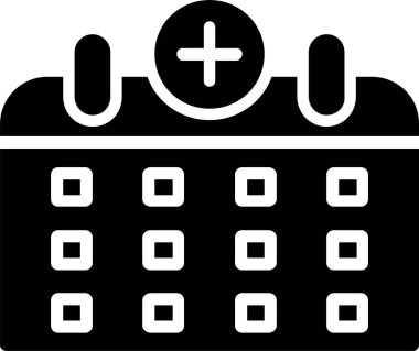 Medical Calendar Vector Icon Design clipart