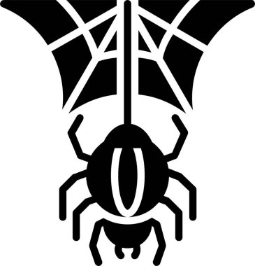 Örümcek Vektörü Simgesi Tasarımı
