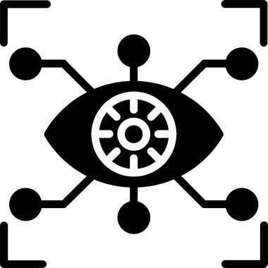 Cyber Eye Vector Icon Design