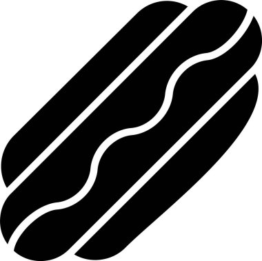 Hot Dog Vector Icon Design