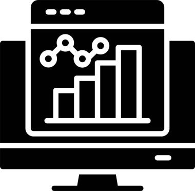 Çevrimiçi Grafik Vektörü Simgesi Tasarımı